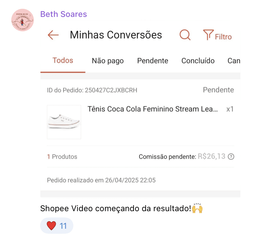 R$26 de comissão com apenas UMA venda