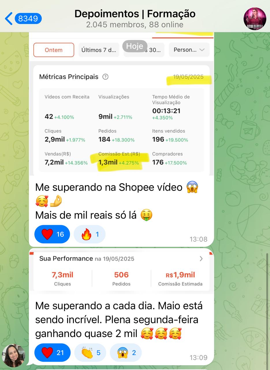 Depoimento Shopee Vídeo